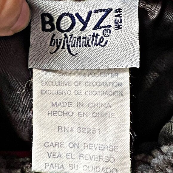 BOYZ by Nannette Kids Full Zip Pilot Jacket Faux Sherpa Collar Patch Sweater 24M - Picture 11 of 11